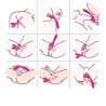 Vibromasseur Wand  rose en forme de Y avec 3 moteurs 