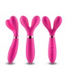 Vibromasseur Wand  rose en forme de Y avec 3 moteurs 