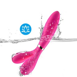 Vibromasseur Wand  rose en forme de Y avec 3 moteurs 