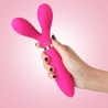 Vibromasseur Wand  rose en forme de Y avec 3 moteurs 