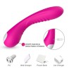 Vibromasseur courbé 9 modes de vibration rose