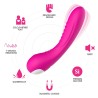 Vibromasseur courbé 9 modes de vibration rose