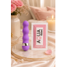 Mini Vibromasseur violet ondulés Pocket Pleasure  1 dosette de lubrifiant