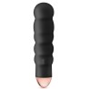 Vibromasseur noir 7 vitesses USB corps ondulé 