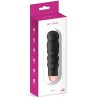 Vibromasseur noir 7 vitesses USB corps ondulé 
