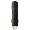 Vibromasseur noir 7 vitesses USB tête strié 