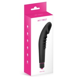 Vibromasseur stimulateur réaliste point G noir silicone 7 vitesses 