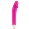 Vibromasseur rose 7 vitesses forme réaliste waterproof 