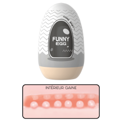 Gaine Masturbatrice Réutilisable FUNNY EGG – Design Réaliste Anus