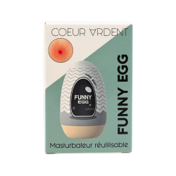 Gaine Masturbatrice Réutilisable FUNNY EGG – Design Réaliste Anus