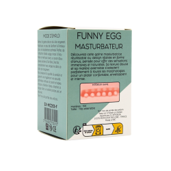 Gaine Masturbatrice Réutilisable FUNNY EGG – Design Réaliste Anus