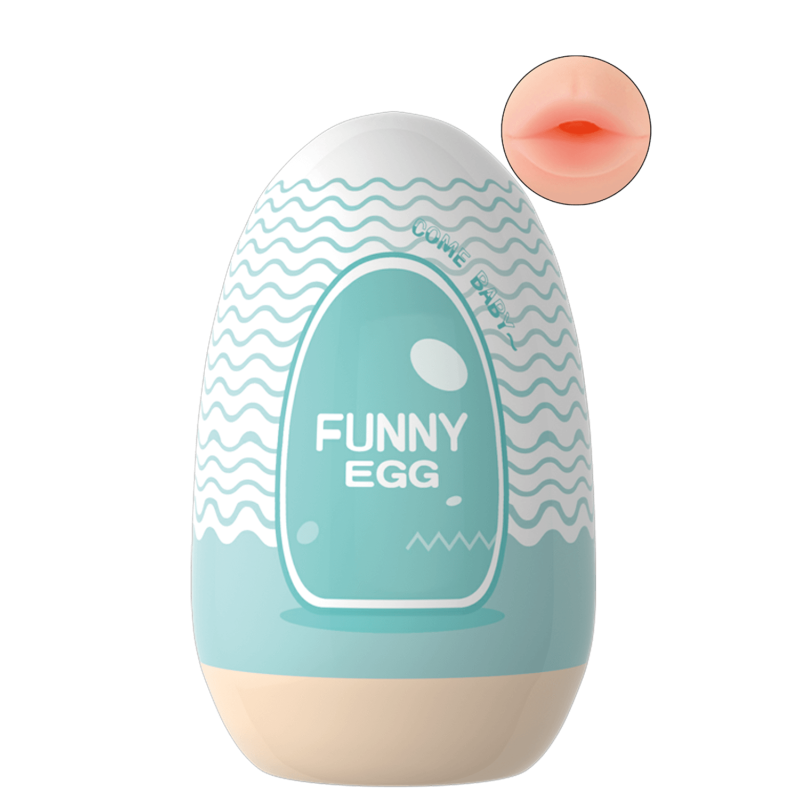 Gaine Masturbatrice Réutilisable FUNNY EGG – Design Réaliste Bouche
