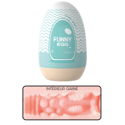 Gaine Masturbatrice Réutilisable FUNNY EGG – Design Réaliste Bouche