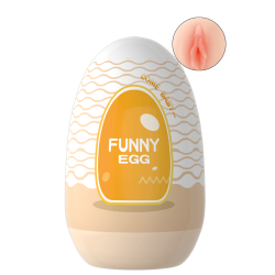 Gaine Masturbatrice Réutilisable FUNNY EGG – Design Réaliste Vagin lèvres moyennes
