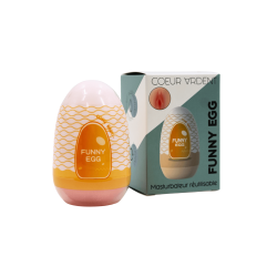 Gaine Masturbatrice Réutilisable FUNNY EGG – Design Réaliste Vagin lèvres moyennes