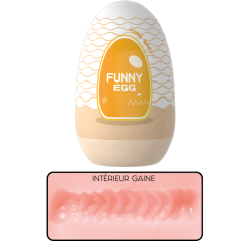 Gaine Masturbatrice Réutilisable FUNNY EGG – Design Réaliste Vagin lèvres moyennes