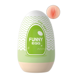 Gaine Masturbatrice Réutilisable FUNNY EGG – Design Réaliste Vagin lèvres fines