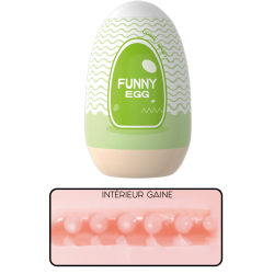 Gaine Masturbatrice Réutilisable FUNNY EGG – Design Réaliste Vagin lèvres fines