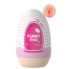 Gaine Masturbatrice Réutilisable FUNNY EGG – Design Réaliste Vagin lèvres épaisses