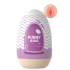 Gaine Masturbatrice Réutilisable FUNNY EGG – Design Réaliste Vagin lèvres charnus