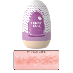 Gaine Masturbatrice Réutilisable FUNNY EGG – Design Réaliste Vagin lèvres charnus