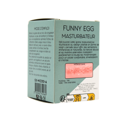 Gaine Masturbatrice Réutilisable FUNNY EGG – Design Réaliste Vagin lèvres charnus