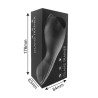 Masturbateur noir USB, 10 modes de vibration 