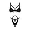 Dame controle body ouvert - Noir
