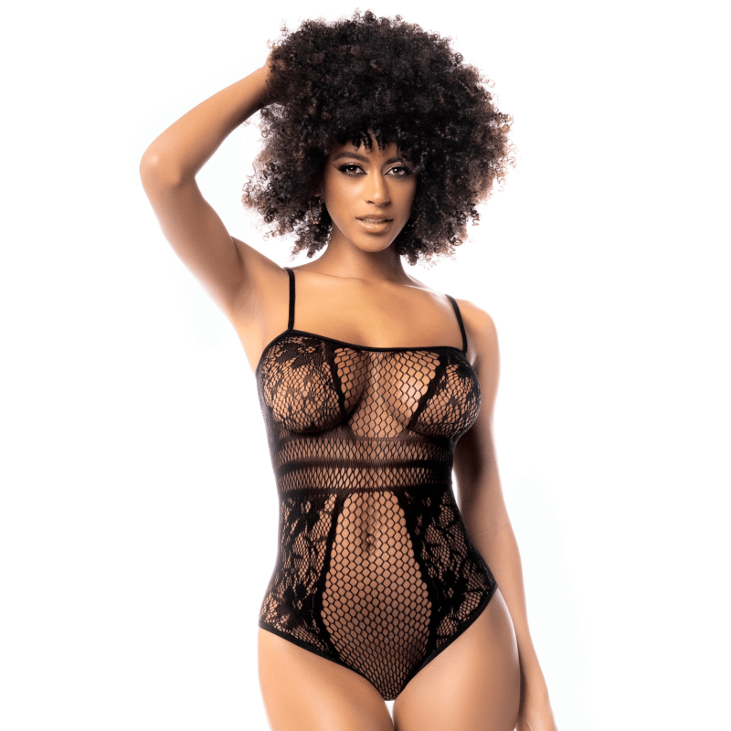 Body résille noire 