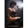 Body string en vinyle noir