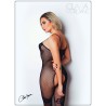 Bodystocking résille noire avec fine bretelles - Le Numéro 6 - Collection Bodystocking 