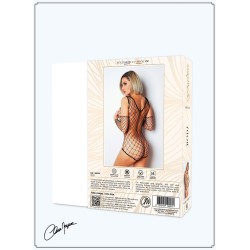 Body noire fine résille - Le Numéro 3 - Collection Body 