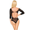 Body fantaisie manche trois quart noir Under my spell 