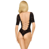 Body noir manche trois quart Salute me 