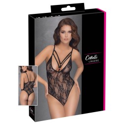Body string en fine dentelle noire 