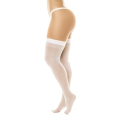 Bas sexy blanc transparent 
