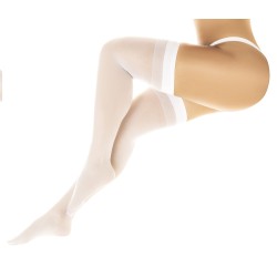 Bas sexy blanc transparent 