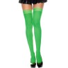 Bas vert opaques fantaisie 