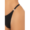 String invisible noir avec détail strass sur le côté - Mapalé