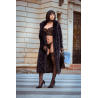 Ensemble 2 pièces bustier en dentelle et string noir - Mapalé