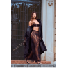Ensemble 3 pièces en dentelle noire avec pantalon transparent - Mapalé
