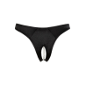 Tanga ouvert en satin avec perles - Cottelli