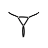 String bijou ouvert noir glamour - Cottelli