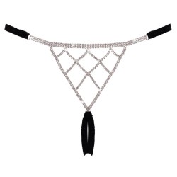 String bijou ouvert noir glamour - Cottelli