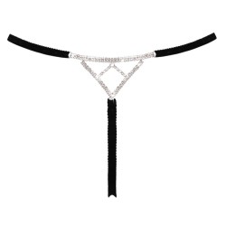 String bijou ouvert noir glamour - Cottelli