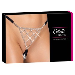 String bijou ouvert noir glamour - Cottelli