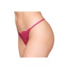 String ficelle rouge avec chaine strass 