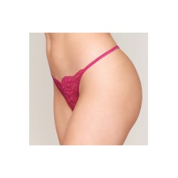 String ficelle rouge avec chaine strass 
