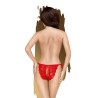 Culotte ouverte rouge Too hot to be real 