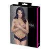 String en dentelle florale noire 